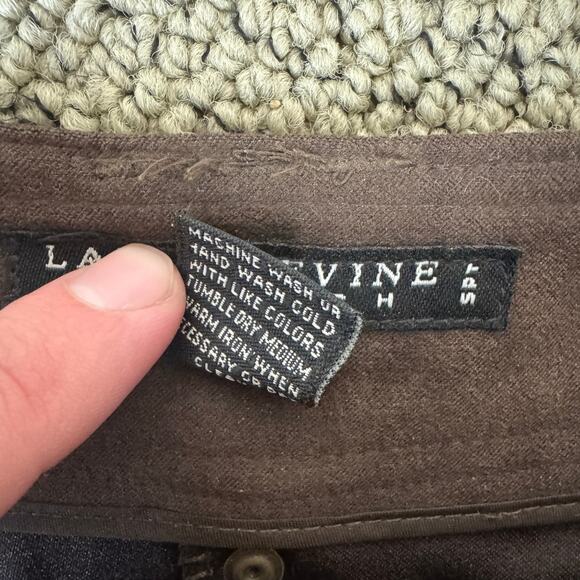 Larry Levine Designer Stretch Brown Suede Midi Skirt US Womens 4 - Picture 4 of 5